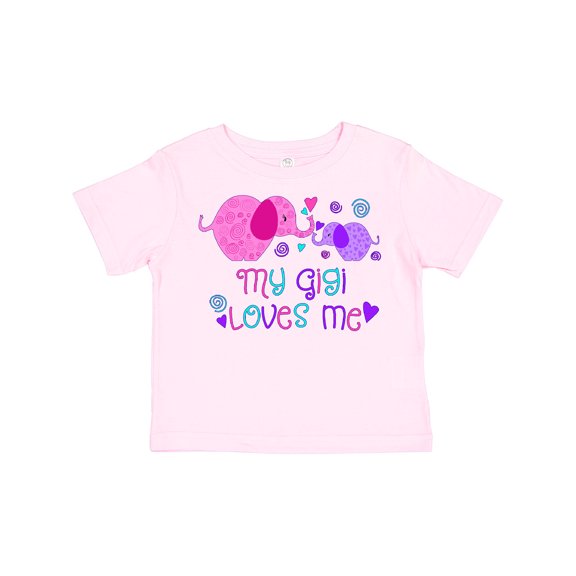 Inktastic My Gigi Loves Me- cute elephants Boys or Girls Toddler T-Shirt
