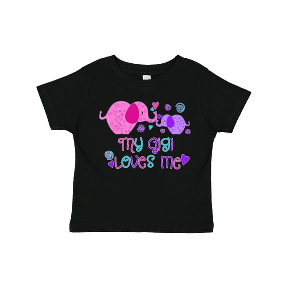 Inktastic My Gigi Loves Me- cute elephants Boys or Girls Toddler T-Shirt