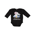 thumbnail image 1 of Inktastic My Gigi Loves Me to the Moon and Back Elephant Family Boys or Girls Long Sleeve Baby Bodysuit, 1 of 5