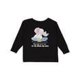 thumbnail image 1 of Inktastic My Gigi Loves Me to the Moon and Back Elephant Family Boys or Girls Long Sleeve Toddler T-Shirt, 1 of 5