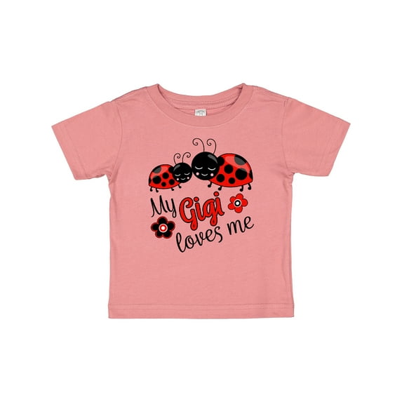 Inktastic My Gigi Loves Me with Cute Ladybugs Boys or Girls Baby T-Shirt
