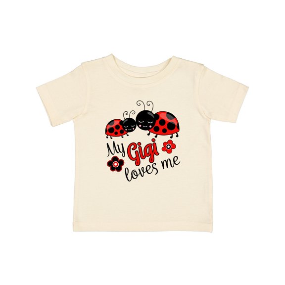 Inktastic My Gigi Loves Me with Cute Ladybugs Boys or Girls Baby T-Shirt