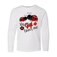 thumbnail image 1 of Inktastic My Gigi Loves Me with Cute Ladybugs Long Sleeve Youth T-Shirt, 1 of 5