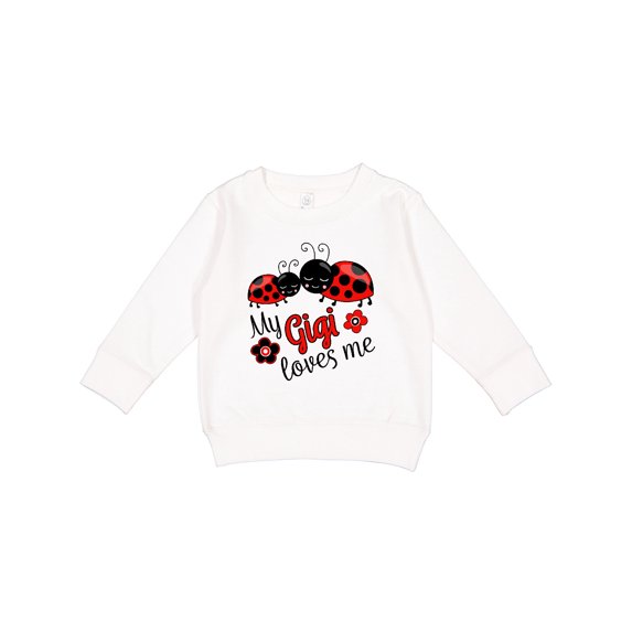 Inktastic My Gigi Loves Me with Cute Ladybugs Toddler Sweatshirt