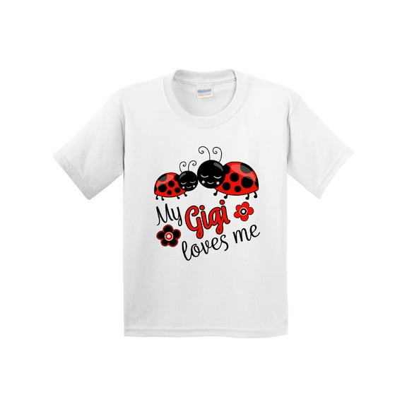 Inktastic My Gigi Loves Me with Cute Ladybugs Youth T-Shirt