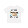 thumbnail image 1 of Inktastic My Gigi Loves Me with Sloth and Hearts Boys or Girls Toddler T-Shirt, 1 of 5