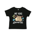thumbnail image 1 of Inktastic My Gigi Loves Me with Sloth and Hearts Boys or Girls Toddler T-Shirt, 1 of 5