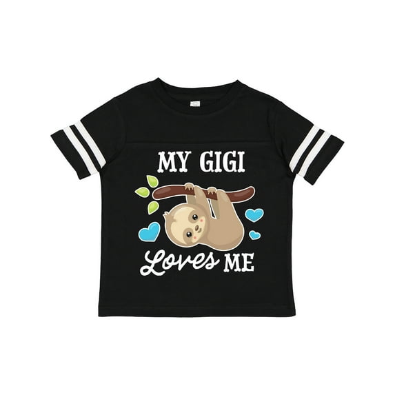 Inktastic My Gigi Loves Me with Sloth and Hearts Boys or Girls Toddler T-Shirt