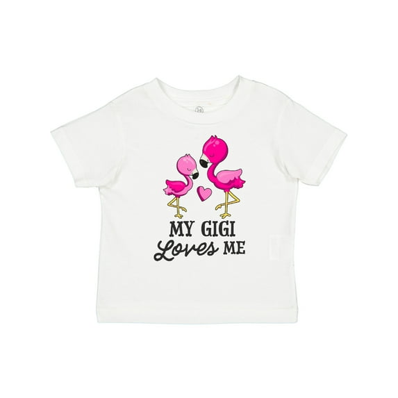 Inktastic My Gigi Loves Me with Two Flamingos Boys or Girls Toddler T-Shirt