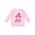thumbnail image 1 of Inktastic My Gigi Loves Me with Two Flamingos Toddler Sweatshirt, 1 of 4