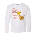 thumbnail image 1 of Inktastic My Gigi Loves me- cute giraffe Long Sleeve Youth T-Shirt, 1 of 5