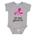 thumbnail image 1 of Inktastic My Gigi Loves me with Two Flamingos Boys or Girls Baby Bodysuit, 1 of 5