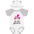 thumbnail image 1 of Inktastic My Gigi Loves me with Two Flamingos Boys or Girls Baby Bodysuit, 1 of 5