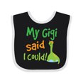 thumbnail image 1 of Inktastic My Gigi Said I Could Grandson Dinosaur Boys Baby Bib, 1 of 4
