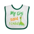 thumbnail image 1 of Inktastic My Gigi Said I Could Grandson Dinosaur Boys Baby Bib, 1 of 4