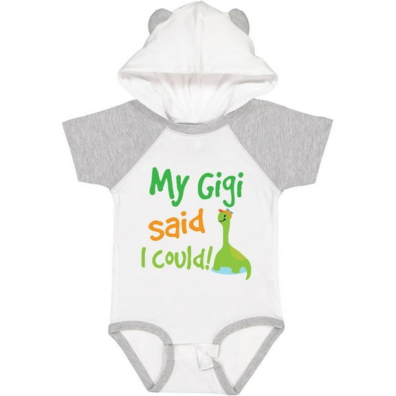 Inktastic My Gigi Said I Could Grandson Dinosaur Boys Baby Bodysuit