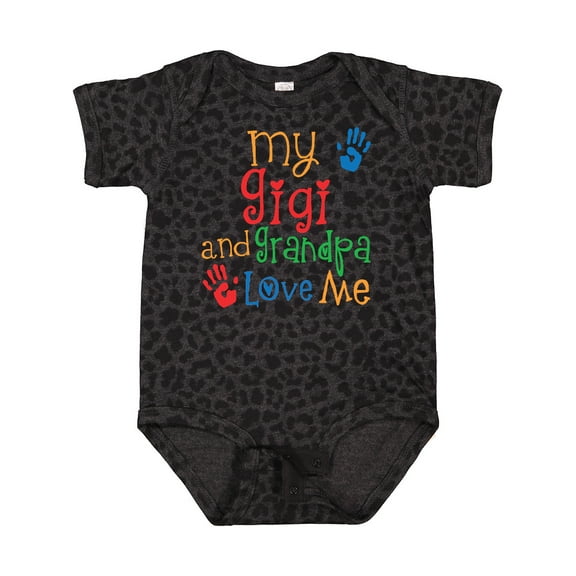 Inktastic My Gigi and Grandpa Love Me Boys or Girls Baby Bodysuit