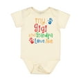 thumbnail image 1 of Inktastic My Gigi and Grandpa Love Me Boys or Girls Baby Bodysuit, 1 of 5