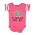thumbnail image 1 of Inktastic My Gigi and Papa Love Me Boys or Girls Baby Bodysuit, 1 of 5