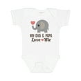 thumbnail image 1 of Inktastic My Gigi and Papa Love Me Boys or Girls Baby Bodysuit, 1 of 5