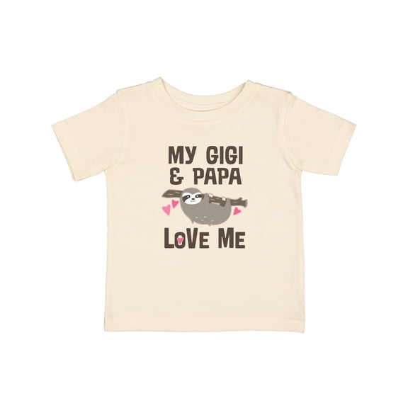 Inktastic My Gigi and Papa Love Me Girls Baby T-Shirt