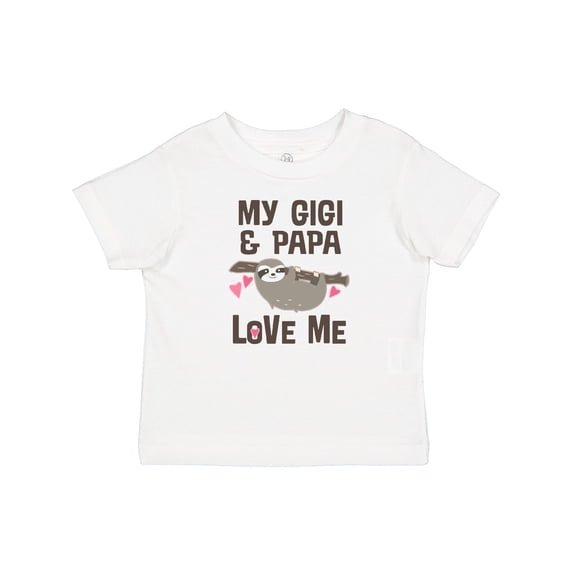 Inktastic My Gigi and Papa Love Me Girls Baby T-Shirt