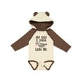 thumbnail image 1 of Inktastic My Gigi and Papa Love Me Girls Long Sleeve Baby Bodysuit, 1 of 5