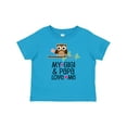 thumbnail image 1 of Inktastic My Gigi and Papa Love Me Granddaughter Girls Baby T-Shirt, 1 of 5