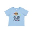 thumbnail image 1 of Inktastic My Gigi and Papa Love Me Granddaughter Girls Baby T-Shirt, 1 of 5