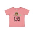 thumbnail image 1 of Inktastic My Gigi and Papa Love Me Granddaughter Girls Baby T-Shirt, 1 of 5