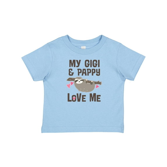 Inktastic My Gigi and Pappy Love Me Girls Baby T-Shirt