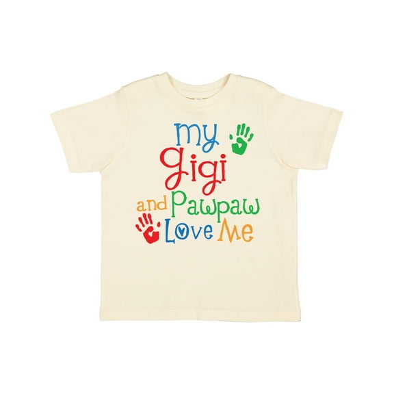 Inktastic My Gigi and Pawpaw Love Me Boys or Girls Toddler T-Shirt