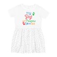thumbnail image 1 of Inktastic My Gigi and Pawpaw Love Me Girls Toddler Dress, 1 of 5