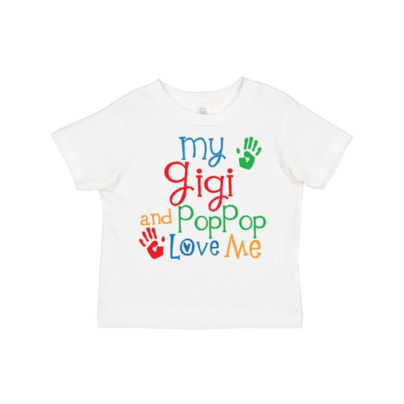 Inktastic My Gigi and Poppop Love Me Boys or Girls Toddler T-Shirt