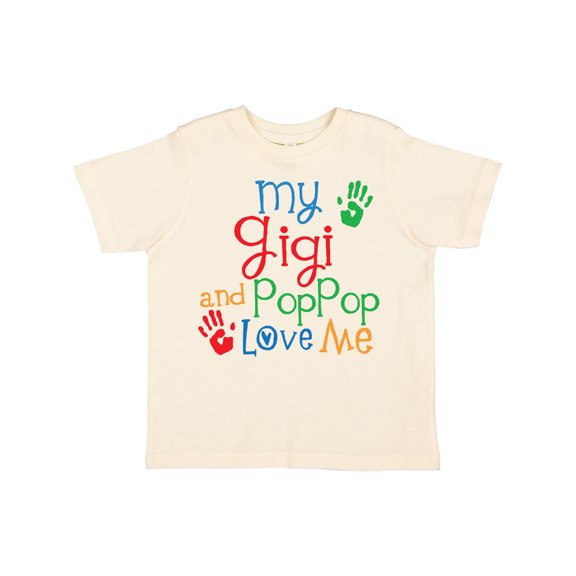 Inktastic My Gigi and Poppop Love Me Boys or Girls Toddler T-Shirt