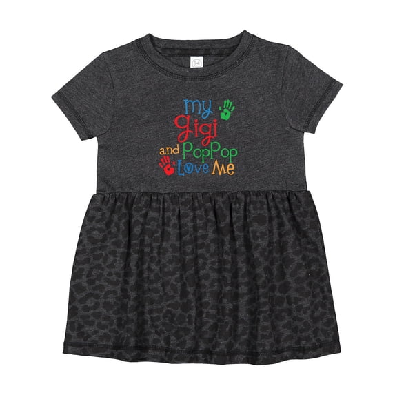 Inktastic My Gigi and Poppop Love Me Girls Baby Dress