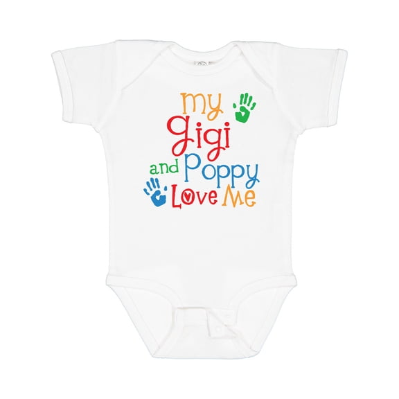 Inktastic My Gigi and Poppy Love Me Boys or Girls Baby Bodysuit