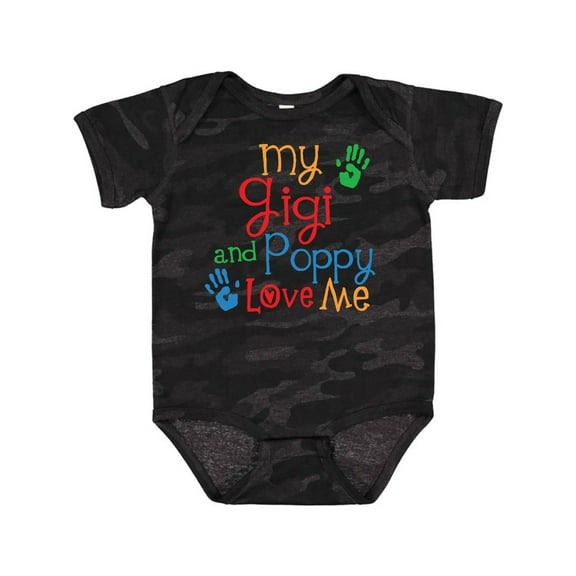 Inktastic My Gigi and Poppy Love Me Boys or Girls Baby Bodysuit
