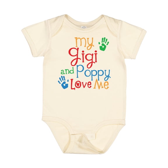 Inktastic My Gigi and Poppy Love Me Boys or Girls Baby Bodysuit