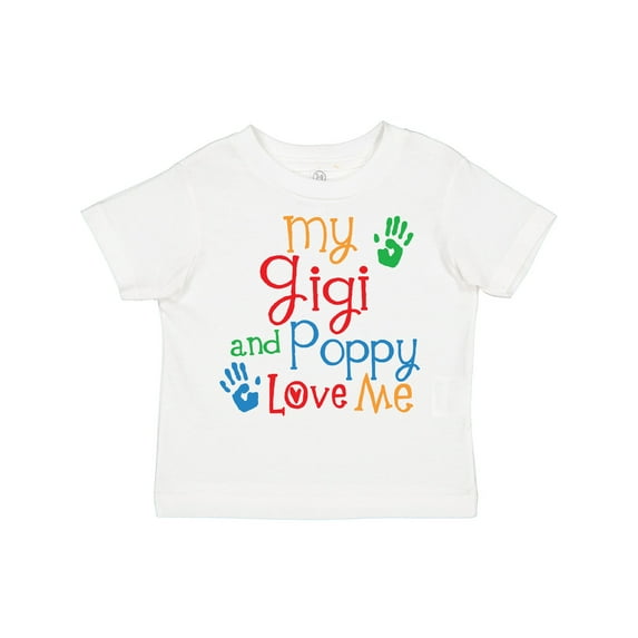 Inktastic My Gigi and Poppy Love Me Boys or Girls Toddler T-Shirt
