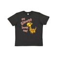 thumbnail image 1 of Inktastic My Glamma Loves Me- Cute Giraffe Youth T-Shirt, 1 of 5