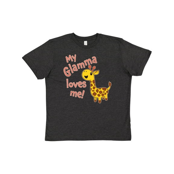 Inktastic My Glamma Loves Me- Cute Giraffe Youth T-Shirt
