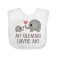 thumbnail image 1 of Inktastic My Glamma Loves Me Grandchild Boys or Girls Baby Bib, 1 of 4