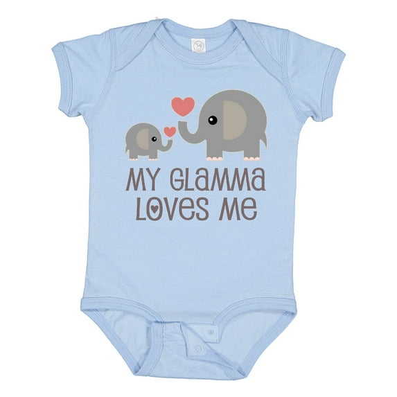 Inktastic My Glamma Loves Me Grandchild Boys or Girls Baby Bodysuit