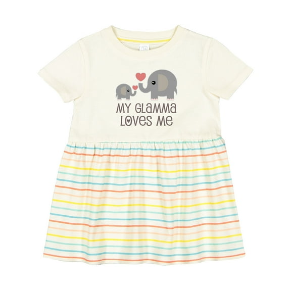 Inktastic My Glamma Loves Me Grandchild Girls Baby Dress