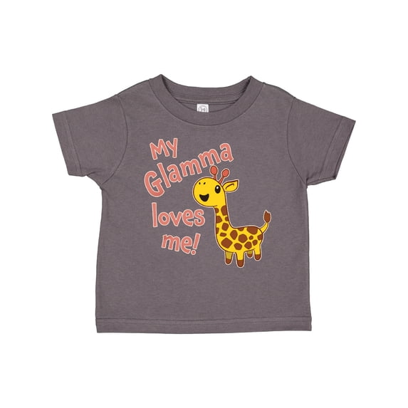 Inktastic My Glamma Loves me- cute giraffe Boys or Girls Toddler T-Shirt