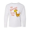 thumbnail image 1 of Inktastic My Glamma Loves me- cute giraffe Long Sleeve Youth T-Shirt, 1 of 5