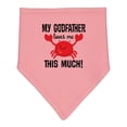 thumbnail image 1 of Inktastic My Godfather Loves Me Godchild Baby Bandana Bib, 1 of 4
