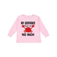 thumbnail image 1 of Inktastic My Godfather Loves Me Godchild Boys or Girls Long Sleeve Toddler T-Shirt, 1 of 5