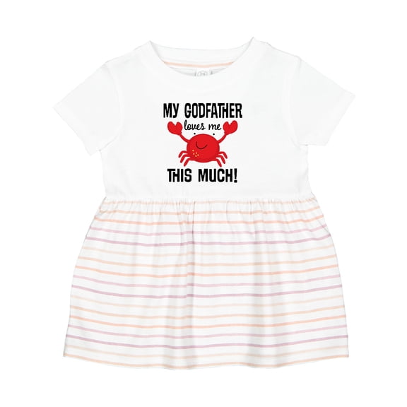Inktastic My Godfather Loves Me Godchild Girls Baby Dress